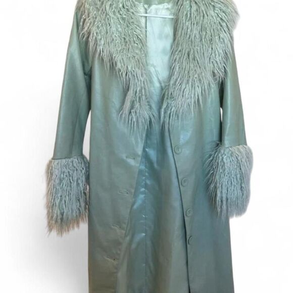 vrg-grl Jackets & Blazers - Vrg-grl Women's Green and Blue Coat